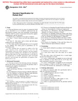 ASTM B69-98ae2 (10.11.2001)