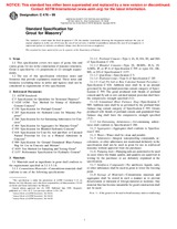 ASTM C476-99 (10.1.2001)