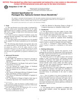 ASTM C1107-99 (10.1.2002)
