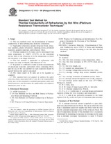 ASTM C1113-99(2004) (1.9.2004)