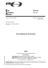 ETSI ETR 124-ed.1 (30.3.1994)