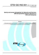ETSI GS INS 001-V1.1.1 (1.3.2011)