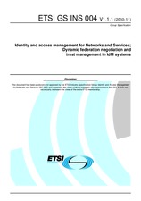 ETSI GS INS 004-V1.1.1 (22.11.2010)