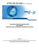 ETSI GS ISI 002-V1.1.1 (23.4.2013)