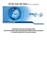 ETSI GS ISI 003-V1.1.1 (13.5.2014)