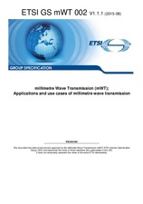 ETSI GS mWT 002-V1.1.1 (25.8.2015)