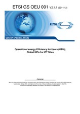 ETSI GS OEU 001-V2.1.1 (2.12.2014)