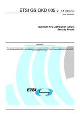 ETSI GS QKD 005-V1.1.1 (9.12.2010)