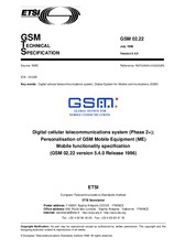 ETSI GTS GSM 02.22-V5.4.0 (31.7.1998)