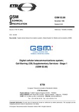ETSI GTS GSM 02.88-V5.0.0 (30.11.1996)