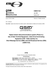 ETSI GTS GSM 07.05-V5.0.0 (31.7.1996)