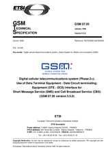 ETSI GTS GSM 07.05-V5.5.0 (31.1.1998)