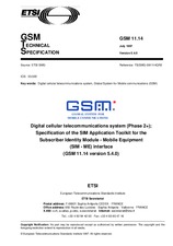 ETSI GTS GSM 11.14-V5.4.0 (30.7.1997)