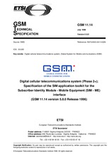 ETSI GTS GSM 11.14-V5.8.0 (31.7.1998)