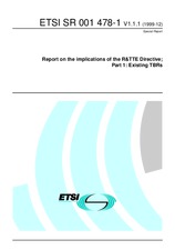 ETSI SR 001478-1-V1.1.1 (15.12.1999)