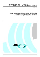 ETSI SR 001478-3-V1.1.1 (15.12.1999)