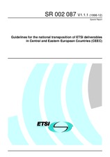 ETSI SR 002087-V1.1.1 (10.12.1998)