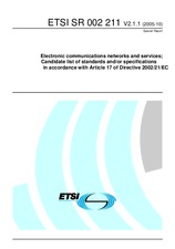 ETSI SR 002211-V2.1.1 (27.10.2005)