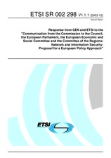 ETSI SR 002298-V1.1.1 (18.12.2003)