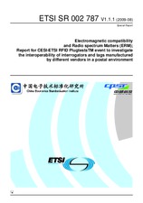 ETSI SR 002787-V1.1.1 (19.8.2009)