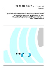 ETSI SR 080005-V3.1.1 (11.7.2011)