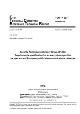 ETSI TCRTR 037-ed.1 (30.11.1995)