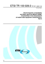 ETSI TR 100028-2-V1.4.1 (3.12.2001)