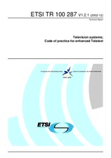 ETSI TR 100287-V1.2.1 (3.12.2002)