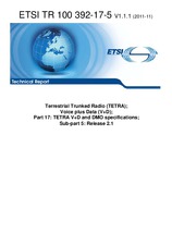 ETSI TR 100392-17-5-V1.1.1 (21.11.2011)