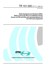 ETSI TR 101030-V1.1.1 (30.7.1997)