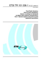 ETSI TR 101036-1-V1.2.1 (11.1.2000)