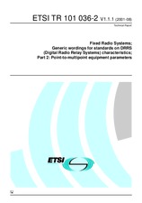 ETSI TR 101036-2-V1.1.1 (7.8.2001)