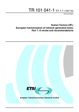 ETSI TR 101041-1-V1.1.1 (30.5.1997)