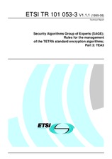 ETSI TR 101053-3-V1.1.1 (23.8.1999)