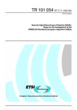 ETSI TR 101054-V1.1.1 (15.6.1997)