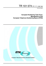 ETSI TR 101074-V1.1.1 (30.6.1997)