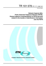 ETSI TR 101078-V1.1.1 (30.7.1997)