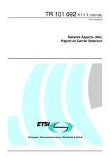 ETSI TR 101092-V1.1.1 (30.8.1997)