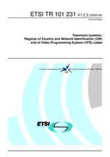 ETSI TR 101231-V1.2.3 (8.9.2000)