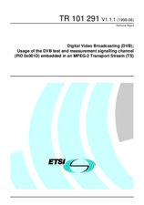 ETSI TR 101291-V1.1.1 (30.6.1998)
