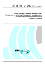 ETSI TR 101292-V1.1.1 (15.7.1999)