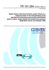 ETSI TR 101294-V5.0.0 (30.7.1997)