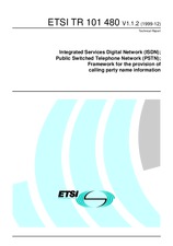 ETSI TR 101480-V1.1.2 (16.12.1999)