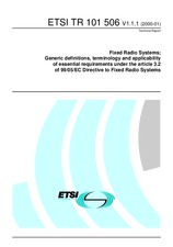 ETSI TR 101506-V1.1.1 (21.1.2000)