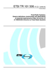 ETSI TR 101506-V1.2.1 (29.5.2008)
