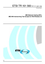 ETSI TR 101560-V1.1.1 (21.6.2011)
