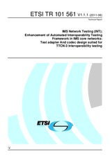 ETSI TR 101561-V1.1.1 (14.6.2011)