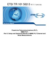 ETSI TR 101562-3-V1.1.1 (6.2.2012)