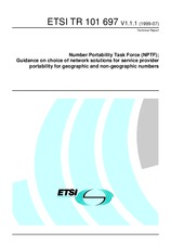 ETSI TR 101697-V1.1.1 (8.7.1999)