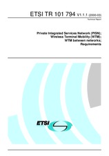 ETSI TR 101794-V1.1.1 (21.3.2000)